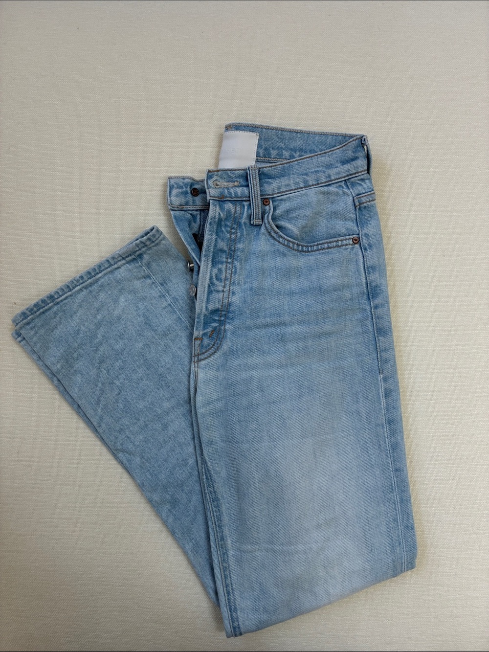 MOTHER SUPREME The Tripper Straight-Leg Light Jeans